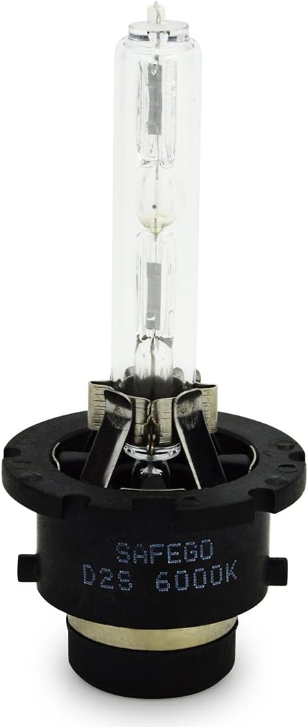 Safego D1S Xenon Bulb 35W 8000K HID Headlight Super Bright Discharge Lamp Replace HID Kit 12V Car Bulbs Ice Blue LED Exterior Headlamp Bulbs, Pack of 2