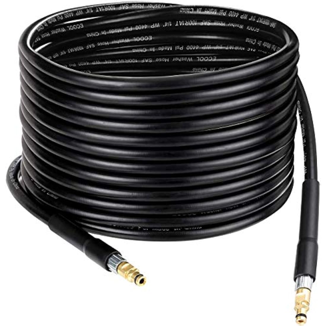 Colisal 15M High Pressure Replacement Hose Extension for Karcher K Series Pressure Washers (K2 - K7) with M22 & C-Clip Type Fitting Quick Connector Hose