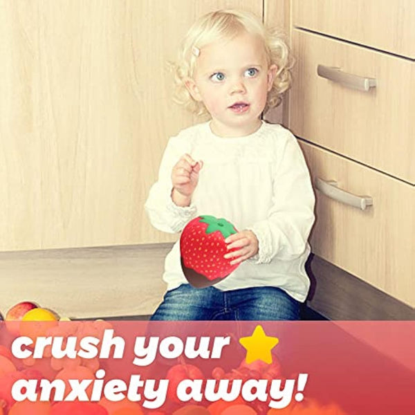 Anboor Squishy Toy Strawberry Chocolate Cream Slow Rising Kawaii Scented Soft Fruit Squishies Toys Prime 1Pcs, 9cm x 8cm x 10cm, Red, 6+