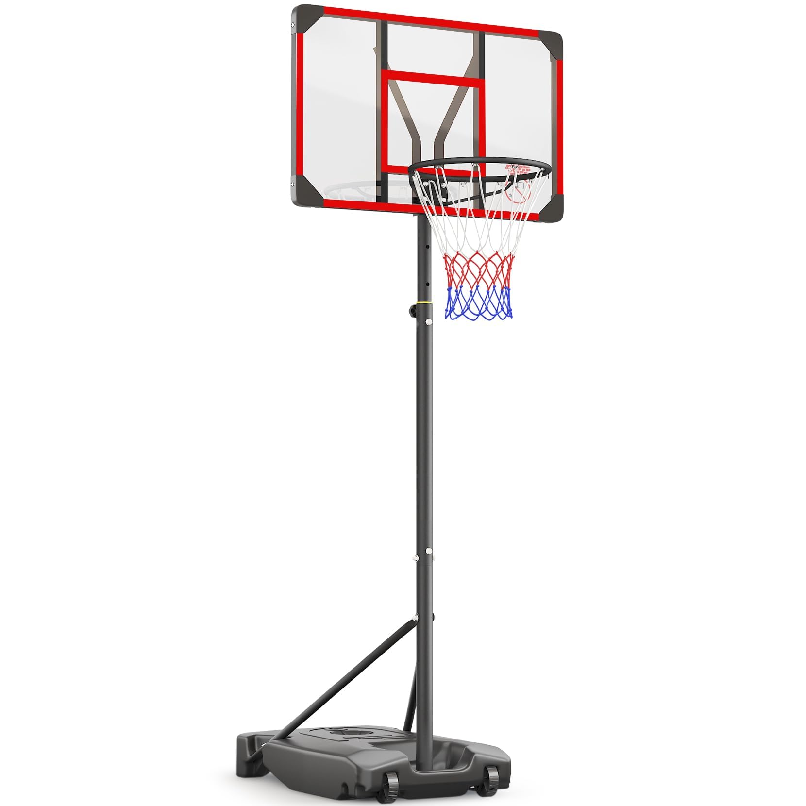 Basketball Hoop for Kids Yohood Basketball Hoop Outdoor 147-260cm Height Adjustable Portable Enlarged Base for Kids Teenagers Youth Adults Backyard Driveway Indoor