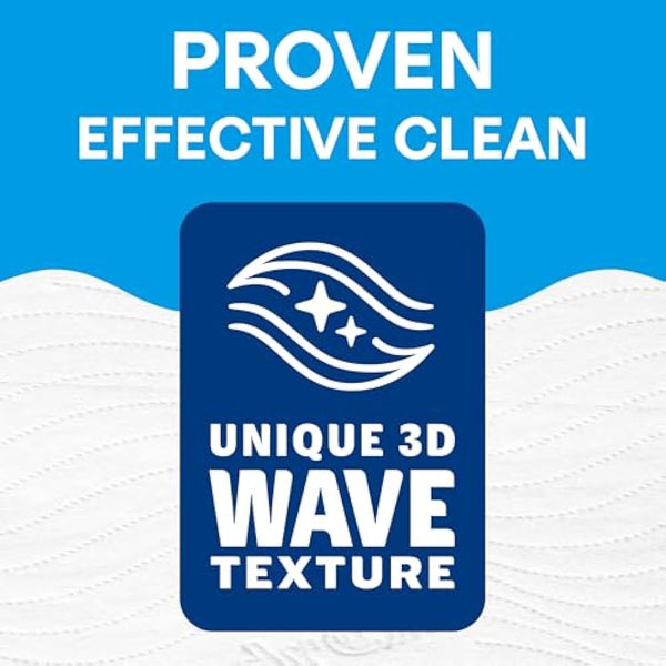 Andrex Classic Clean Mega Toilet Roll - 12 Mega XL - Same Quality Toilet Roll, Lasts Even Longer, 12 Mega Toilet Rolls = 18 Standard Rolls, Paper, White - 2-Ply,Packaging may vary