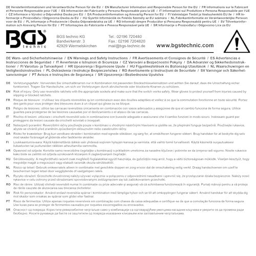 BGS Diy 517 | Reversible Ratchet | Fine Tooth | 6.3 mm (1/4")