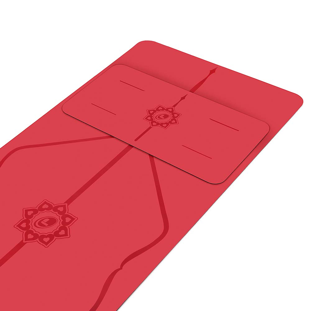 Liforme Yoga Pad - Free Yoga Bag Included - Eco-Friendly and Non Slip Yoga Knee Pad, Elbows and Hands, Biodegradable & Warrior-Like Grip Yoga Mat with