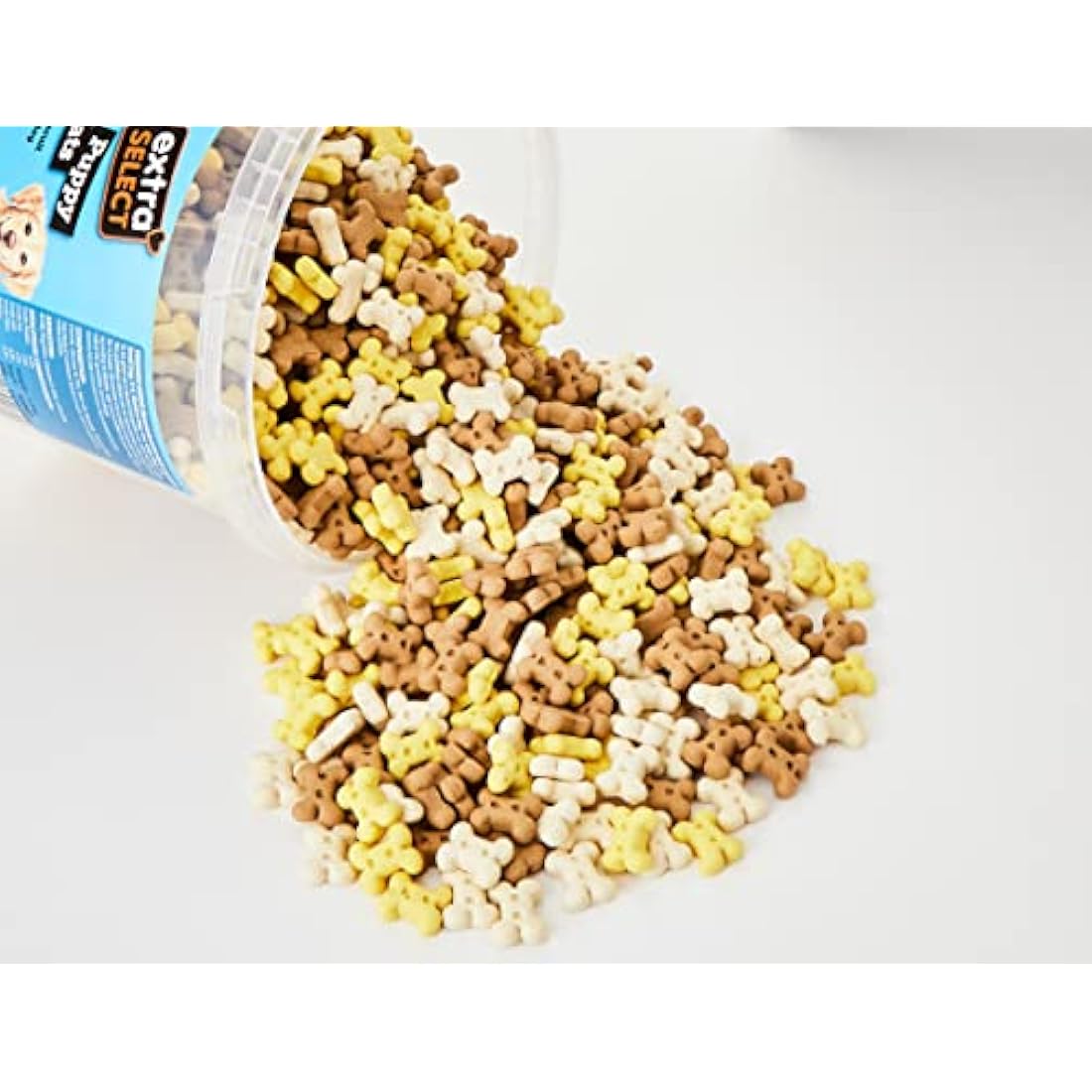 Extra Select Puppy Bones Dog Treat Biscuits in a 3ltr Bucket (approx 1070 biscuits)