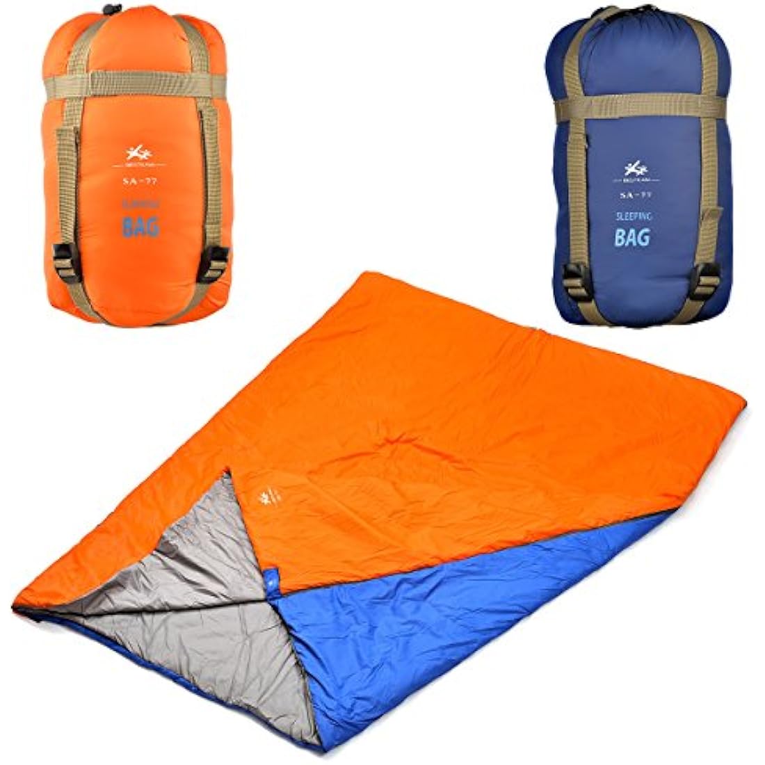 Agemore Ultra-light Warm Weather Rectangular Sleeping Bag, 75" L x 30" W, Lightweight Envelope sleeping bag for Outdoor Camping, Backpacking & Hiking - Fit for Kids, Teens and Adults