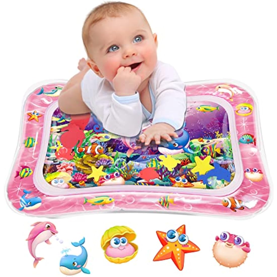 Infinno Tummy Time Mat Premium Baby Water Mat (Multicoloured)