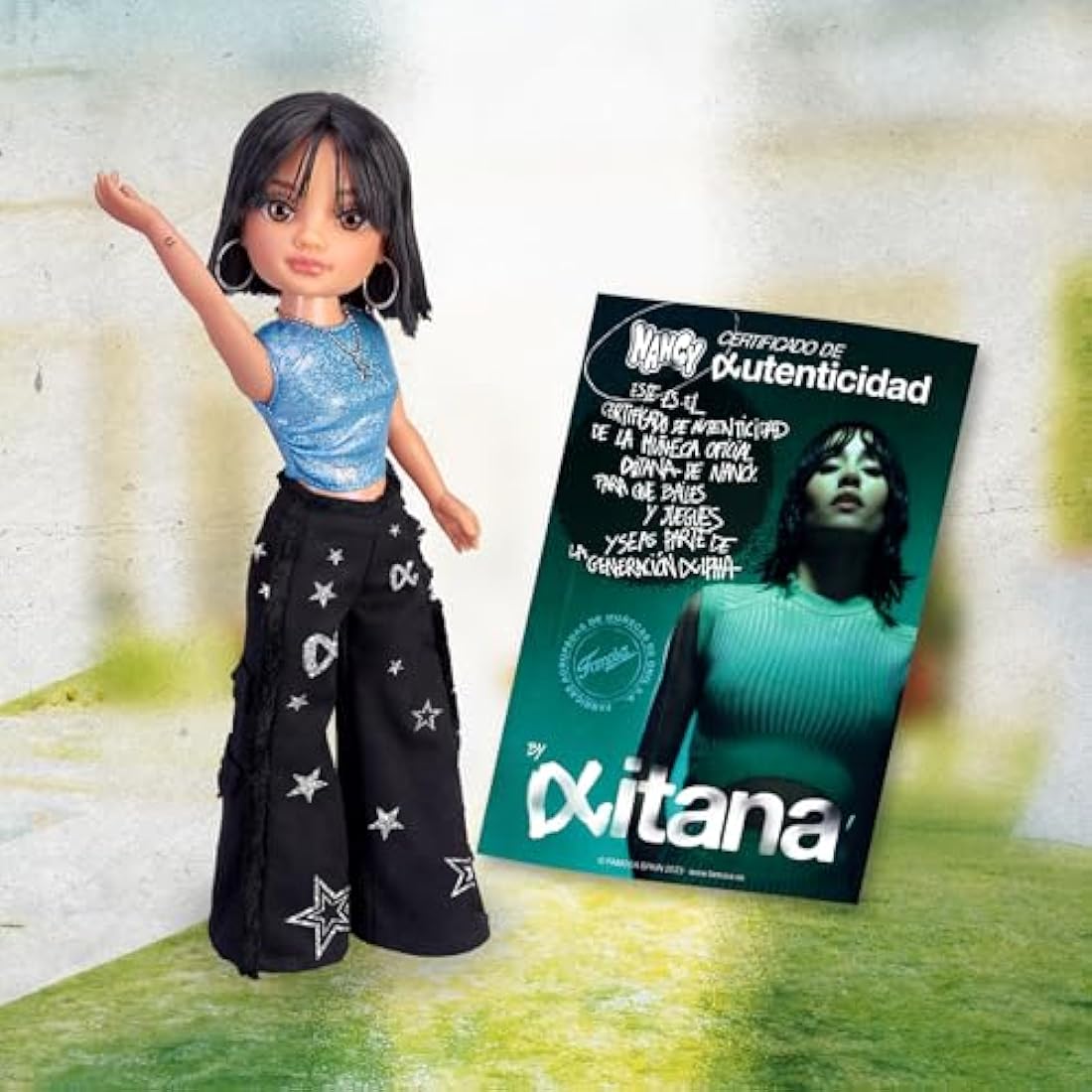 Famosa Nancy – Aitana, Doll Like The Singer, Short Brown Hair and Bangs, The Babies Alpha Era Set, with Authentic Accessories and Details, Children From 3 years, (NAC60000)