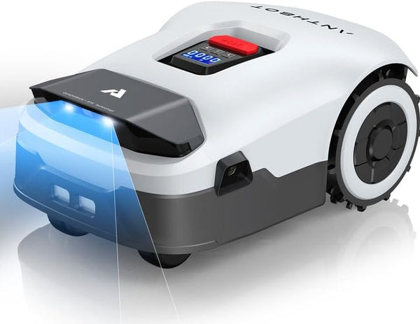 ANTHBOT Genie600 Robot Lawn Mower, Perimeter Wire Free, Full Band RTK+4-Eye Vision Robot Lawnmower, Recommended for 600 m², Max 800 m², Automatic Mapping, Accurate Obstacle Avoidance, APP Control