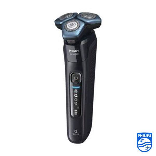 Philips Shaver Series 7000 - Wet & Dry Mens Electric Shaver with SkinIQ Technology, Pop-up Trimmer, Charging Stand, Travel Case, 1 x Quick Clean Pod and 4 x Quick Clean Cartridges (Model S7885/63)