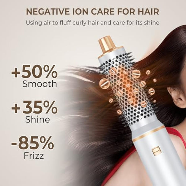 Air Styler Magic Hair Styler- 5 in 1 Hair Dryer Brush Ionic Air Curler,Blowout Airflow, Blow Dryer Brush Set,Multi Styler Tools fo Fast Drying Styling Curling Straightening Hair