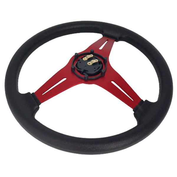 YEHICY Auto Racing Flat Steering Wheel with Purple Spokes 350mm 13.8”6 Bolts Grip Vinyl Leather Universal Simulation Game Steering Wheel For Logitech G29 G920 G923