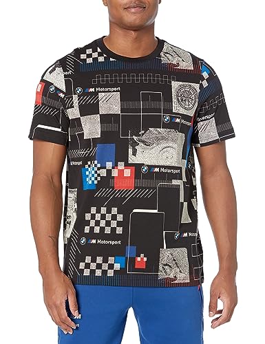 PUMA Men's BMW M Motorsport All Over Print Tee T-Shirt