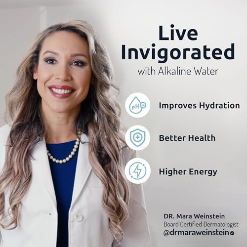 Invigorated Living Alkaline Water Filter Jug - Long-Life Filtration System - Purifies and Restores pH Balance - Invigorated Living with Alkaline Water Filter Pitcher - Fluoride Water Filter - 3.5L