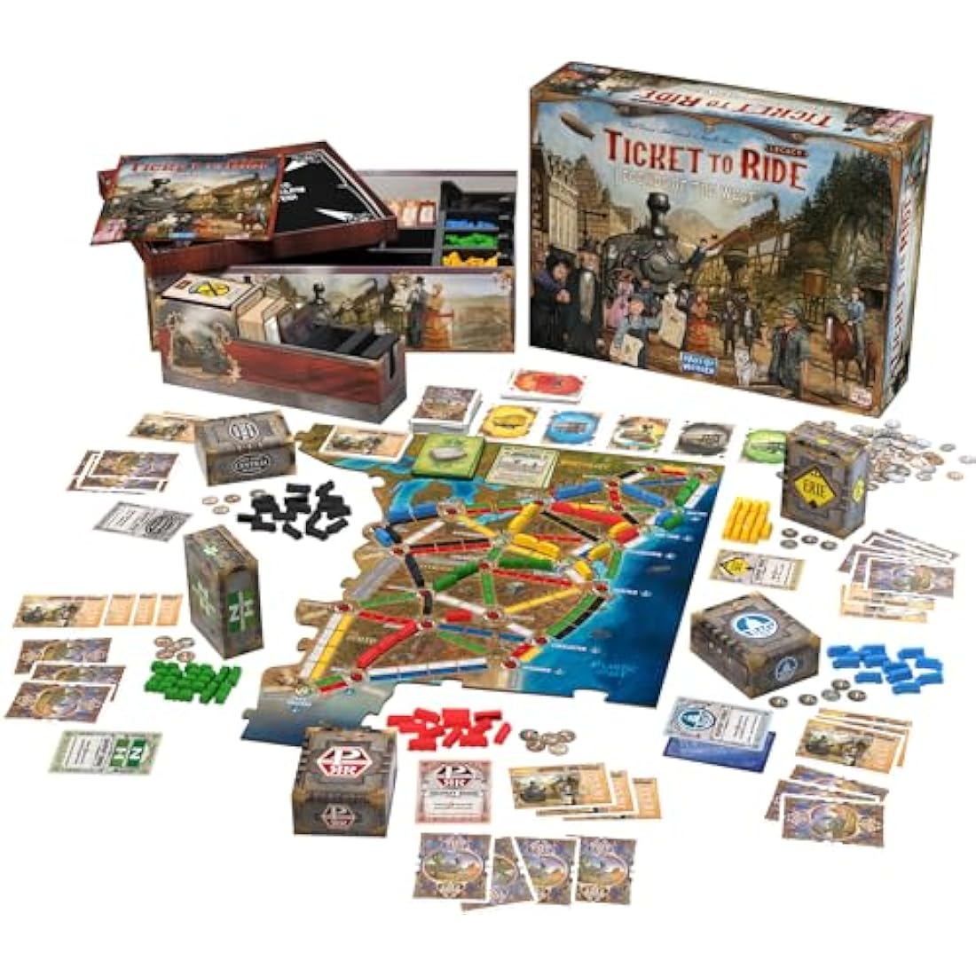 Days of Wonder | Ticket to Ride Legacy - Legends of the West | Board Game | Ages 10+ | 2-5 Players | 20-90 Minutes Playing Time
