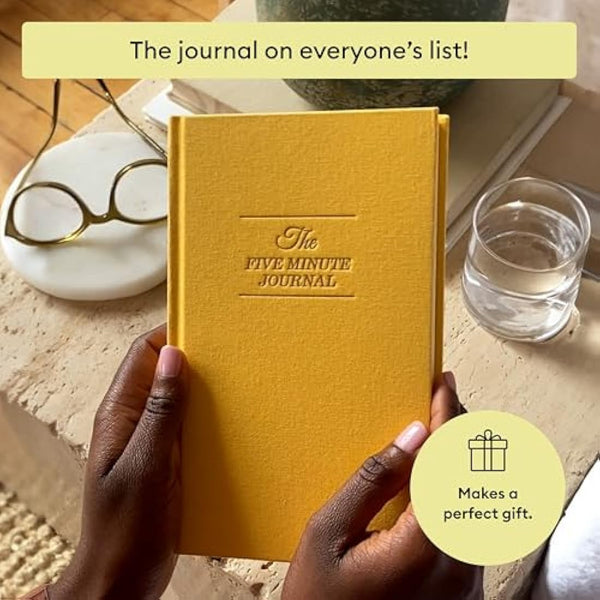 Intelligent Change: The Five Minute Journal - Daily Gratitude Journal for Happiness, Mindfulness, and Reflection - Undated Life Planner (Sunshine Yellow)
