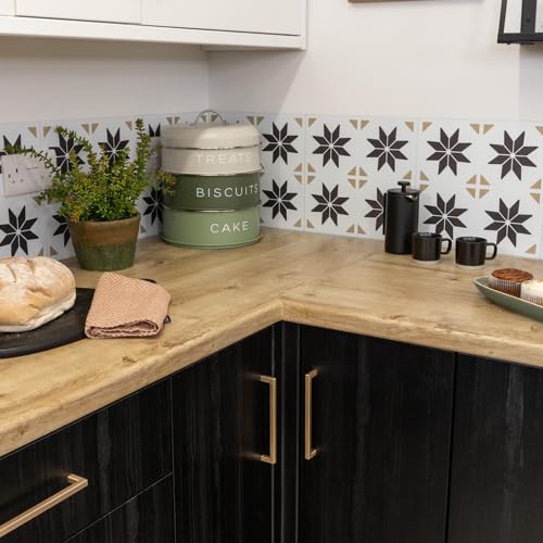 67.5cm x 2m (Pack of 5 + App Kit) d-c-fix RIBBECK OAK sticky back plastic vinyl wrap film (346-8147)