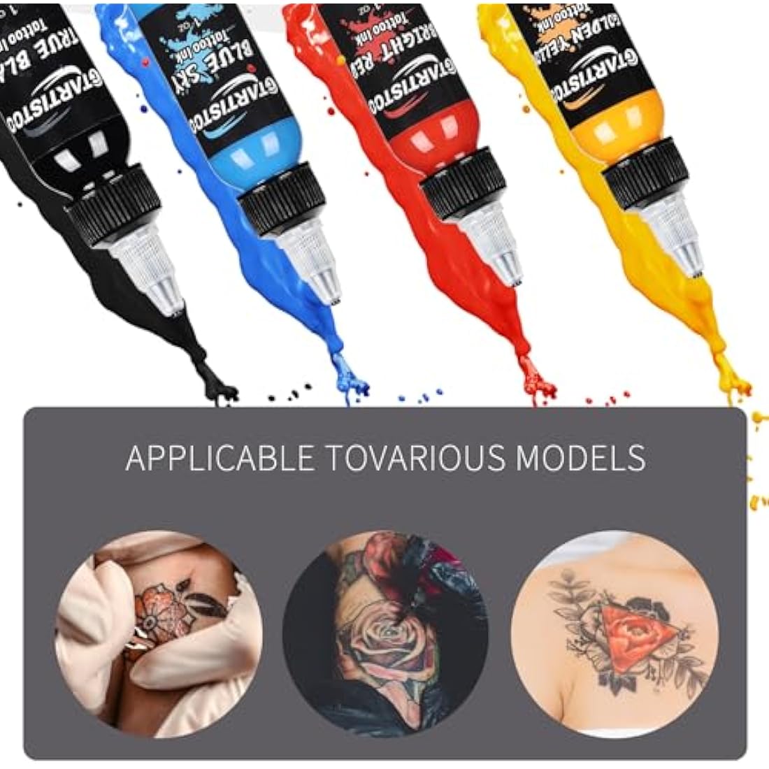 Ink Professional 1oz(14 Colors 30ml) Vegan-Friendly Pigment Ink Supplies