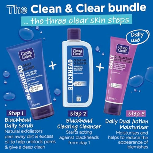 Clean & Clear Blackhead Clearing Daily Scrub, 150 ml