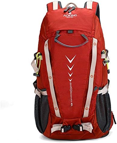 Aoking,Hiking backpack,detachable airflow mesh board,waterproof,SOS whistle,with rain cover
