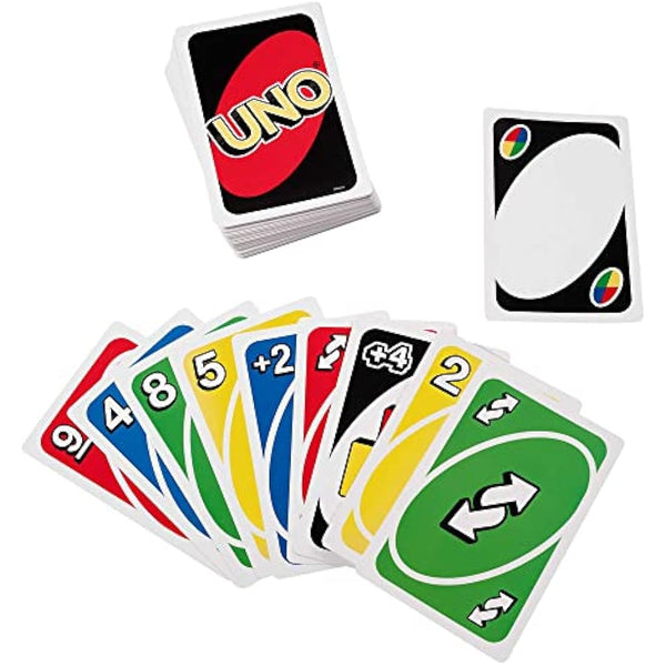 Mattel Games UNO Deluxe, Classic Card Game for Kids and Adults for Family Game Night, Use as a Travel Game or Engaging Gift for Kids, 2 to 10 Players, Ages 7 and Up, K0888