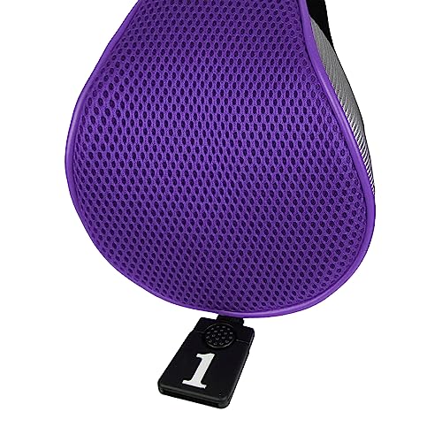 Andux 5pcs/Set Golf 460cc Driver Fairway Wood Club Head Covers Long Neck Black/Purple