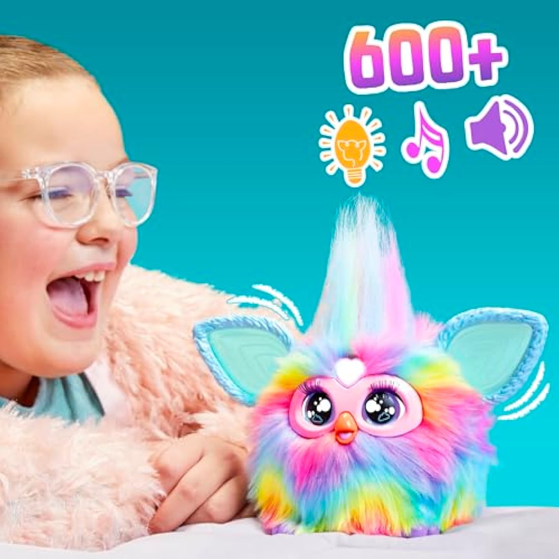 Furby Tie Dye Interactive Plush Toy - English Version, Batikfärbung