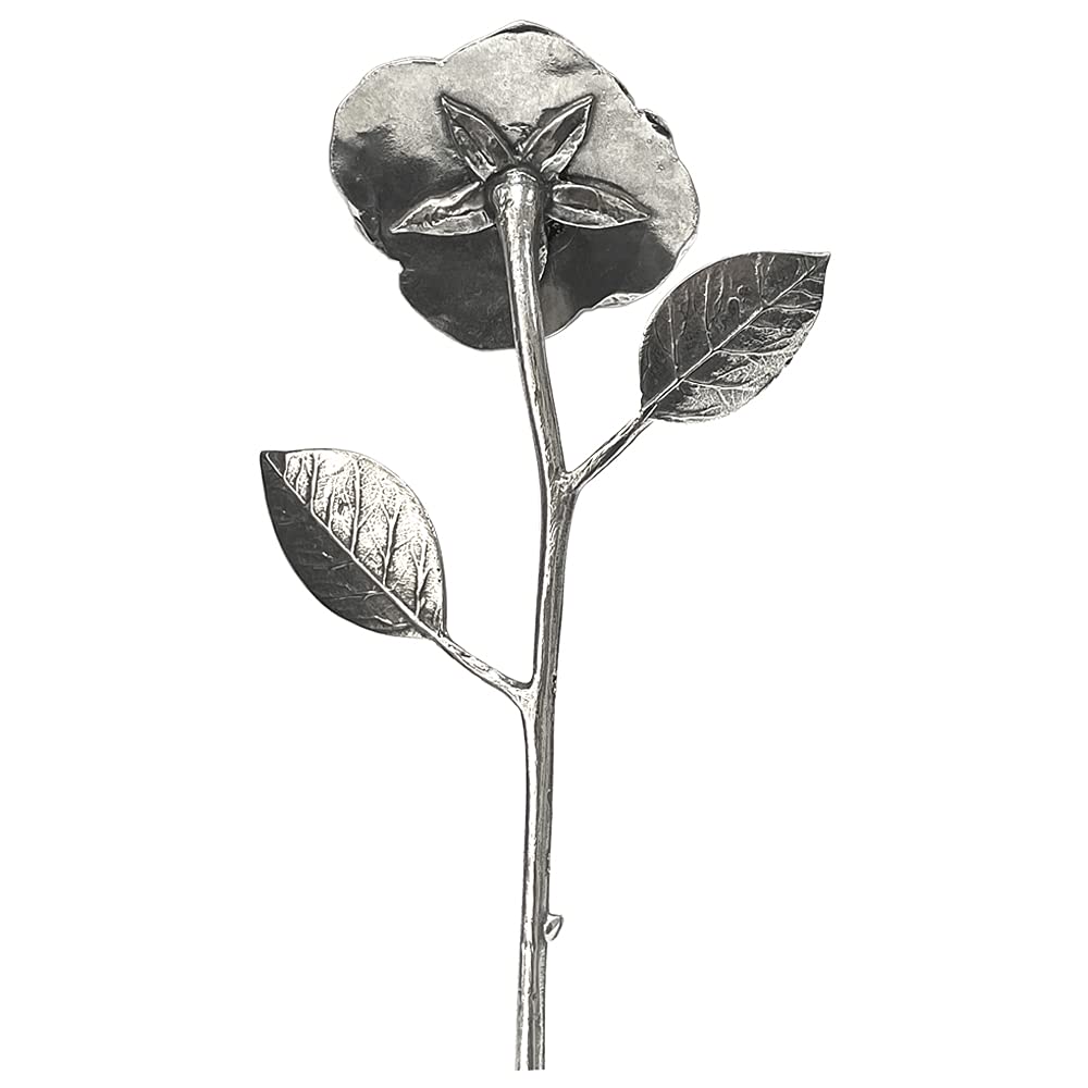 English Pewter Company 10th Tenth Tin Ten 10 Year Wedding Anniversary Everlasting Forever Rose Keepsake Gift [ANN101]