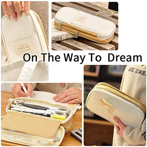 EASTHILL Big Capacity Pencil Pen Case Office College School Large Storage High Capacity Bag Pouch Holder Box Organizer