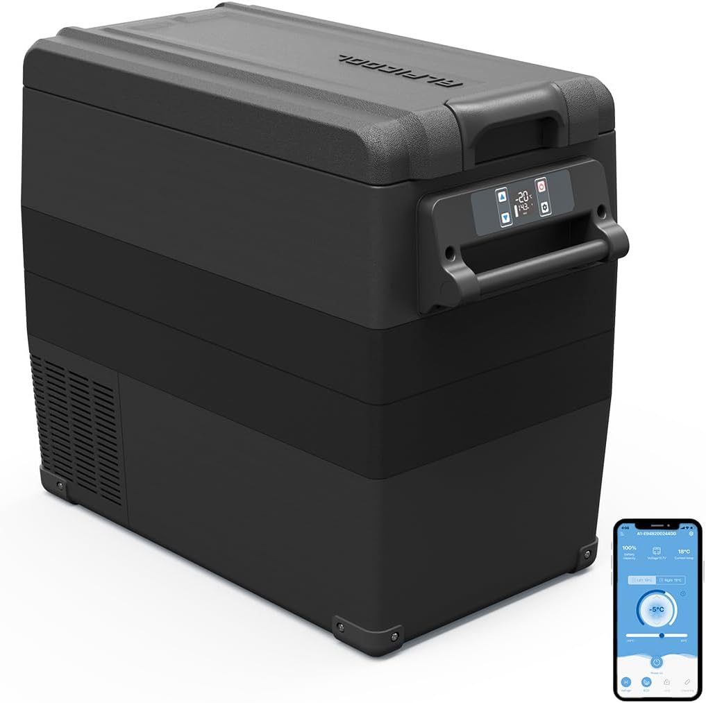 Alpicool CF45 45L Compressor Car Refrigerator, Portable Camping Fridge DC 12v Freezer for TruckCampervanRVBoat, -20℃ to 20℃