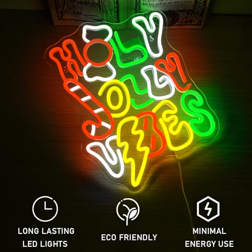 ineonlife Christmas Ambiance Neon Sign for Wall Decor, Dimmable Festive Led Signs USB Powered Neon Lights for Merry Christmas Party Living Room Pub