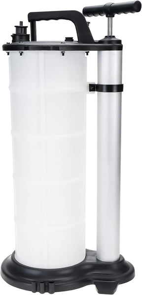 BOOMSTART 9L Manual Vacuum Oil Pump Fluid Extractor Suction Pump Oil Petrol Fuel Transfer Pump with 4 Tubes for Cars Motorbikes Marine Engines