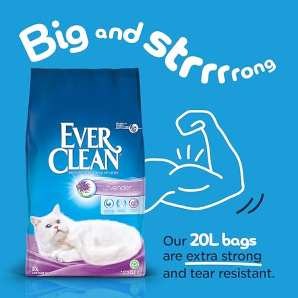 Ever Clean Lavender Clumping Cat Litter 20L