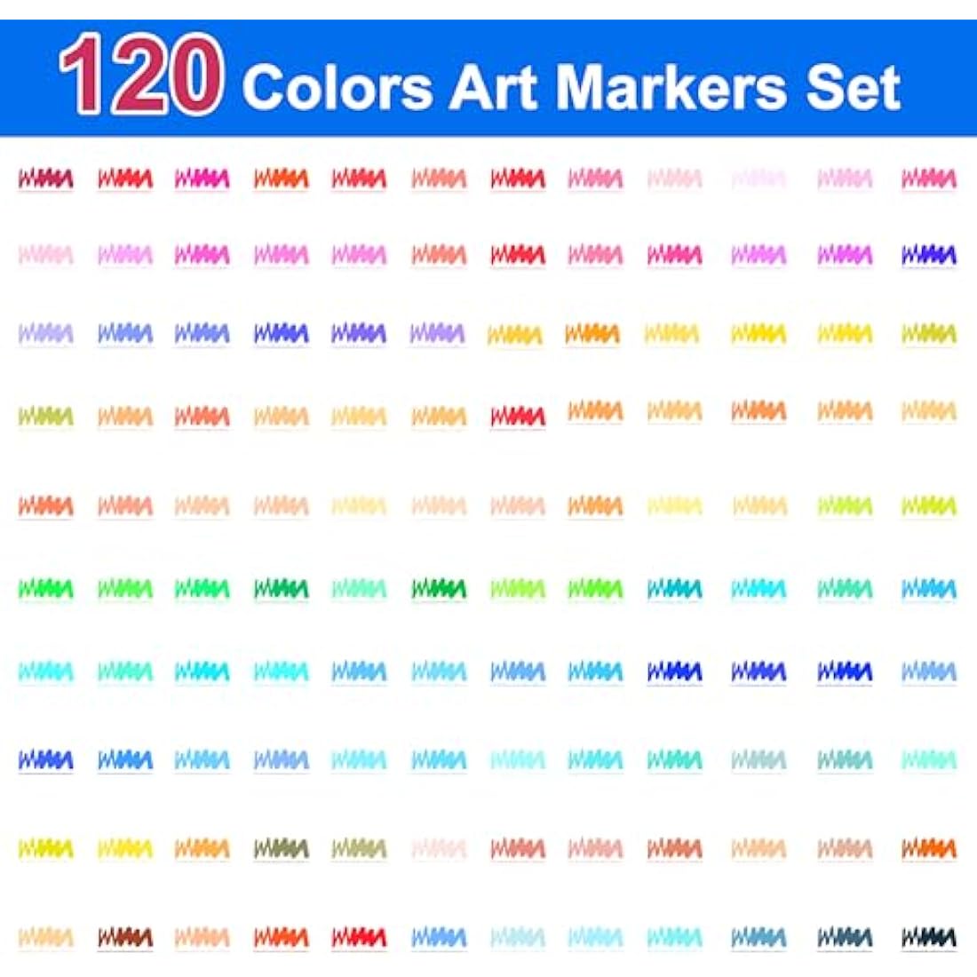 Halobios 120 Dual Tip Colouring Pens Brush Pen Felt Tip Pens for Adults Kids Artist Beginner, Dual Tip Brush Marker Pen for Drawing Sketching Adult Colouring Books Bullet Journal Calligraph