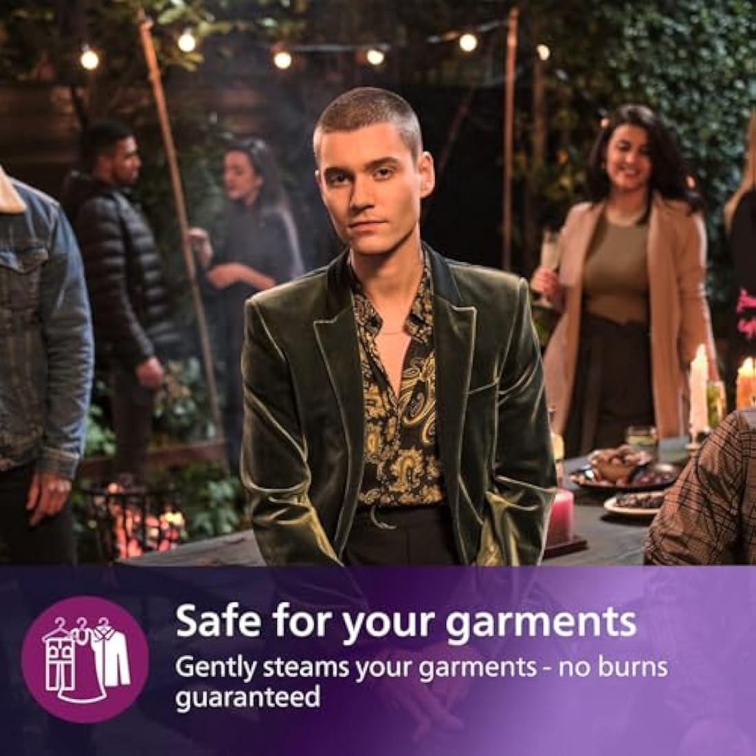 Philips Handheld Steamer 1000 Series, 35 sec. Heat-up Time, Lightweight & Compact Design, Heat Resistant Glove, 85 ml Water tank, White (STH1010/10)