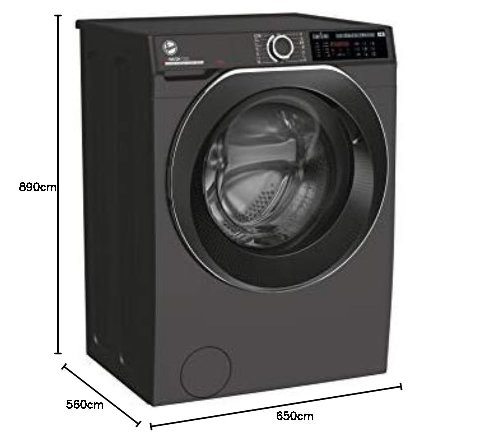 Hoover H-WASH 500 10kg Freestanding Washing Machine, 1400 RPM, A Rated, ECO‑Power Inverter Motor, hOn App, 60 Programmes, Care Dose, Power Care System, White, 60x59x85 cm ‑ HW 410AMC/1-80