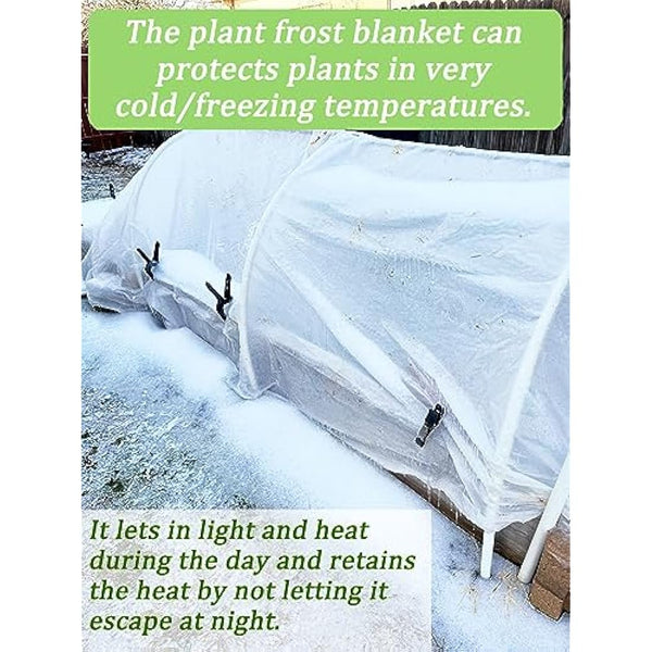 Abimars Garden Fleece 30gsm, 3m x 5m Horticultural Fleece for Plants, Plant Fleece Frost Protection, Non-Woven Fabric Cover Frost Protection for Plants