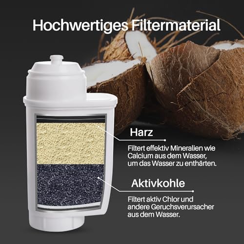 GOLDEN ICEPURE Coffee Machines Water Filter Compatible with Siemens EQ Series Water Filters, EQ3/EQ6/EQ9, EQ500, S700, Brita Intenza 575491, Bosch