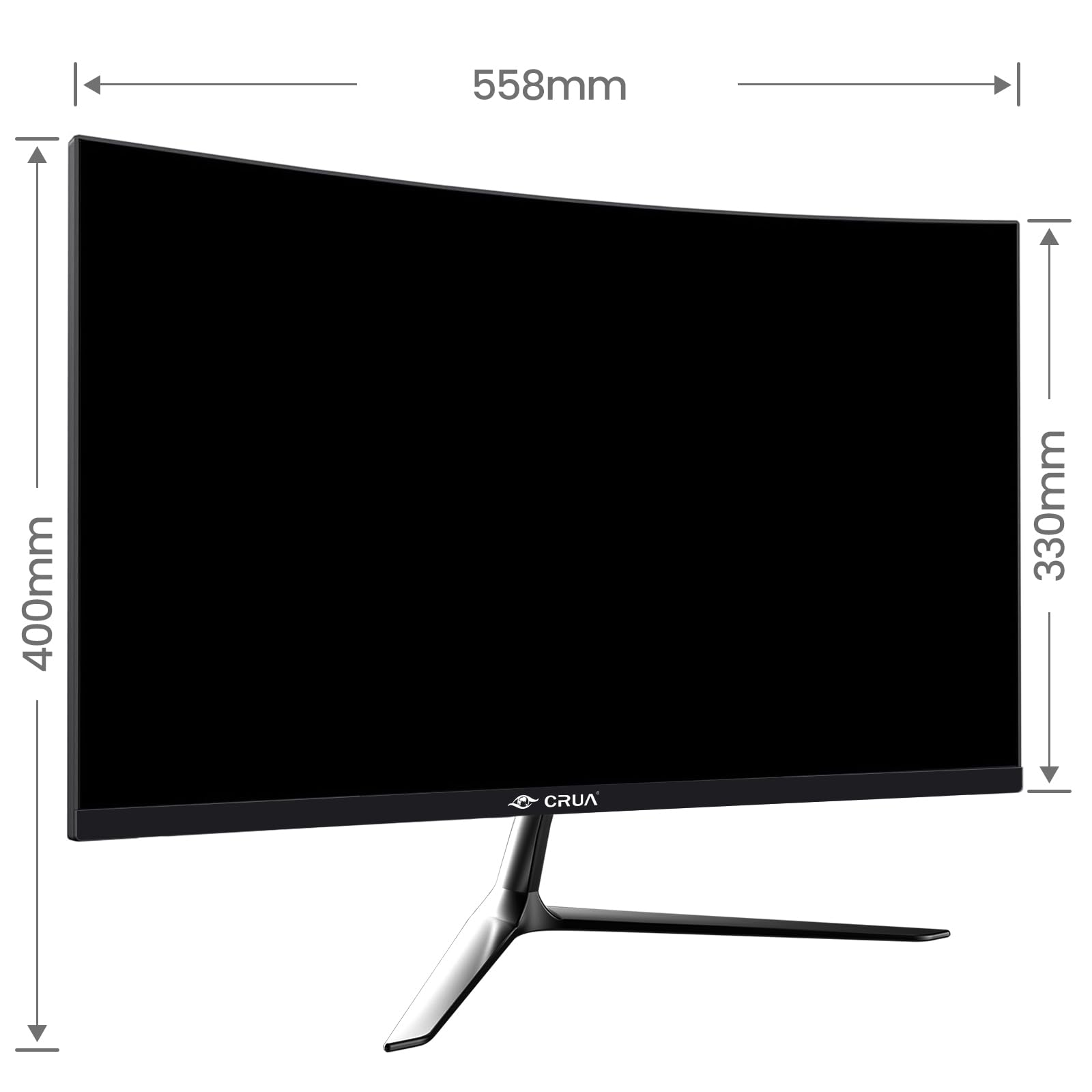 CRUA 30Inch Ultrawide Curved Monitor, 21:9 WFHD(2560x1080P) VA Computer Monitor, 99% sRGB 100HZ 1500R PC Monitors Support FreeSync, Wall-Mounted, with HDMI/DP Display Port-Black