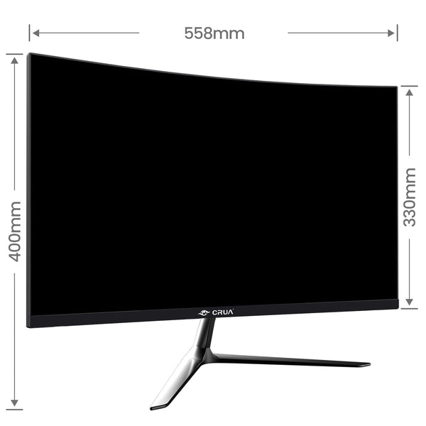 CRUA 30Inch Ultrawide Curved Monitor, 21:9 WFHD(2560x1080P) VA Computer Monitor, 99% sRGB 100HZ 1500R PC Monitors Support FreeSync, Wall-Mounted, with HDMI/DP Display Port-Black