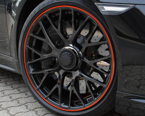 Foliatec FT34388 PIN-Striping rim design orange - Width 6mm: 4x2,15 meter