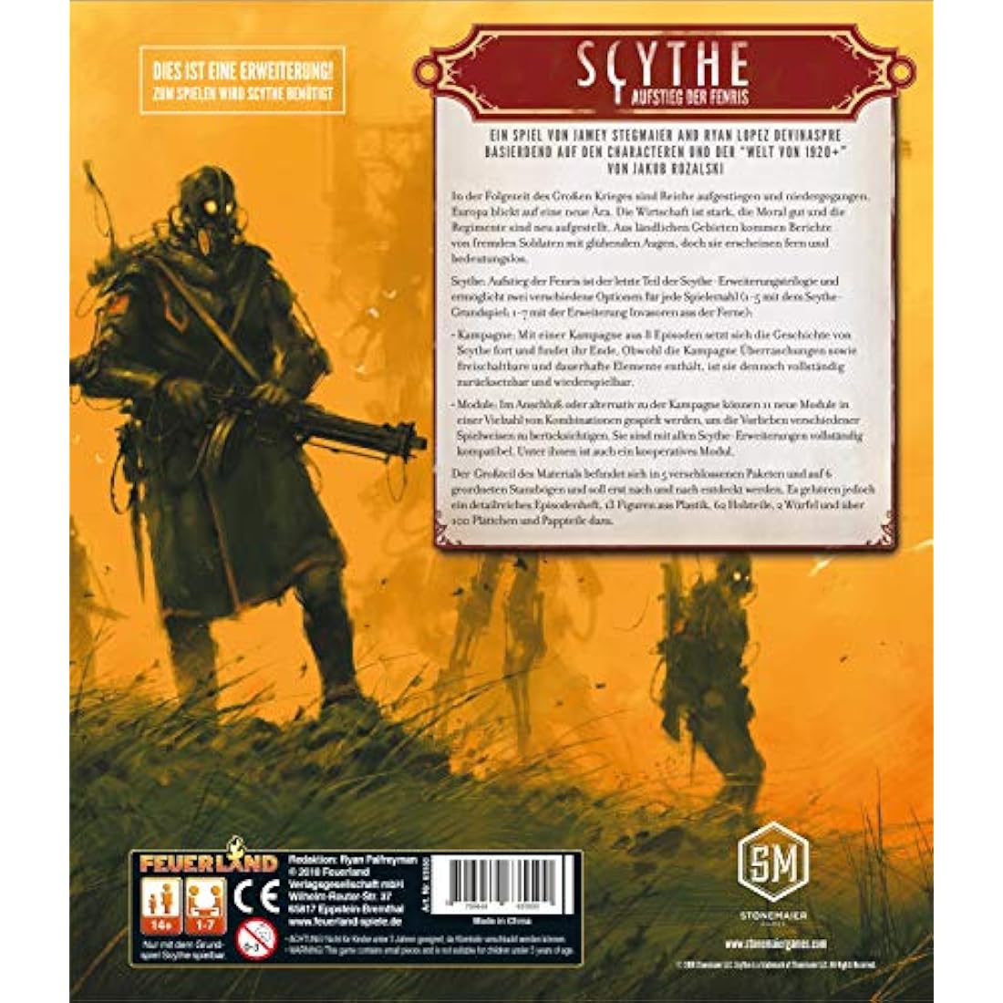 Feuerland Spiele 63550 Scythe: Ascent of Fenris