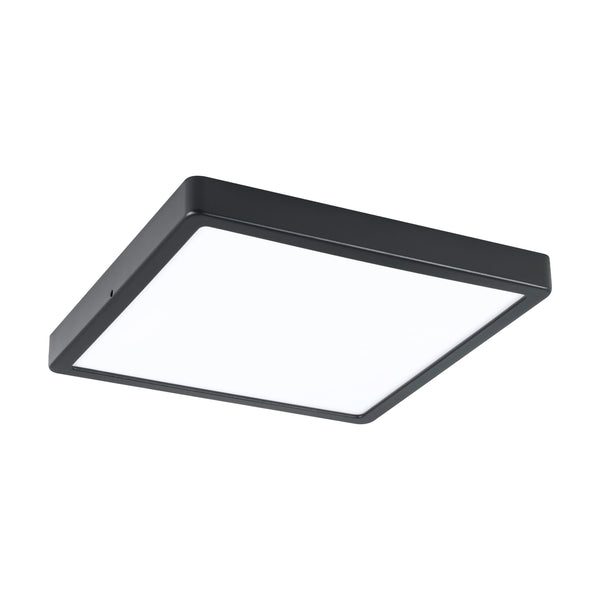 Eglo LED Outdoor Ceiling Light Argolis 2, Outside Light for Wall and Ceiling, Porch Lighting Made of Black Metal and White Plastic, Exterior lamp Warm