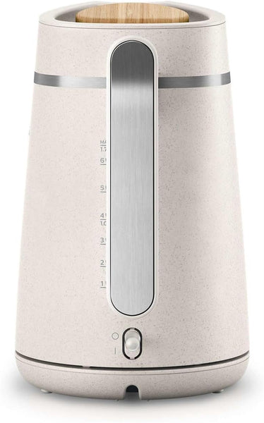 Philips Eco Conscious Edition Kettle 5000 Series, 100% Bio-based plastics*, 1.7 L Capacity, Cordless + 360 Pirouette Base, Silk White Matt Finish,