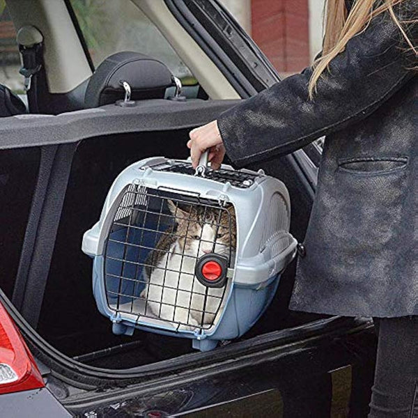 Ferplast Atlas 10 Deluxe Open Cat Carrier Dog Carrier, Secure and Practical, Durable, Open Top Design, Easy to Clean, Ideal for Travel, Pet Carrier up to 5 Kg. 51x34x30 cm.