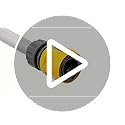HOZELOCK - Universal Connection Kit ø 13 mm (1/2") 1.5 m : Connection Adapter for Reel - Cart, Supplied with 1 Tap Connector Ø 21mm - 26.5mm [6005R0000], Grey, Yellow