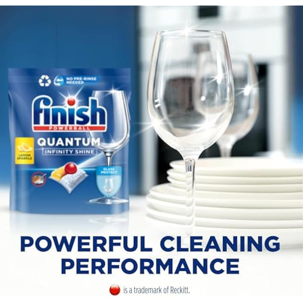 Finish Quantum Infinity Shine Dishwasher Tablets Bulk | Scent : REGULAR | Size : 83 Dishwasher Tabs | For Sparkling Clean,Packaging may vary