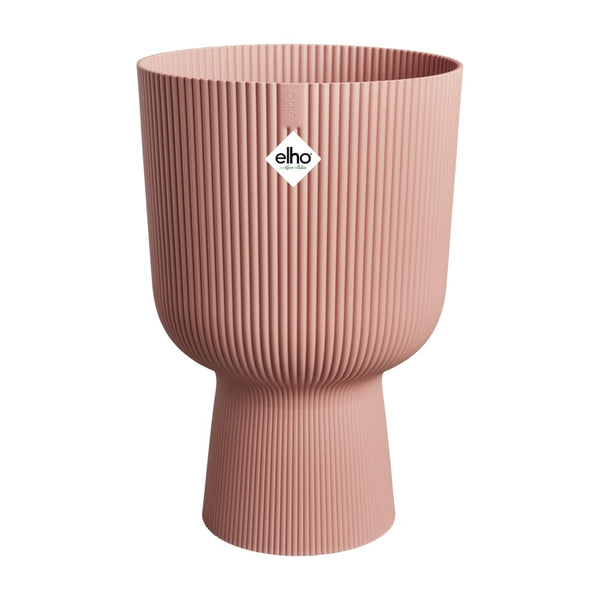 elho Vibes Fold Coupe 30 - Indoor Plant Pot - 100% Recycled Plastic - ? 29.5 x H 44.7 cm - Pink/Delicate Pink