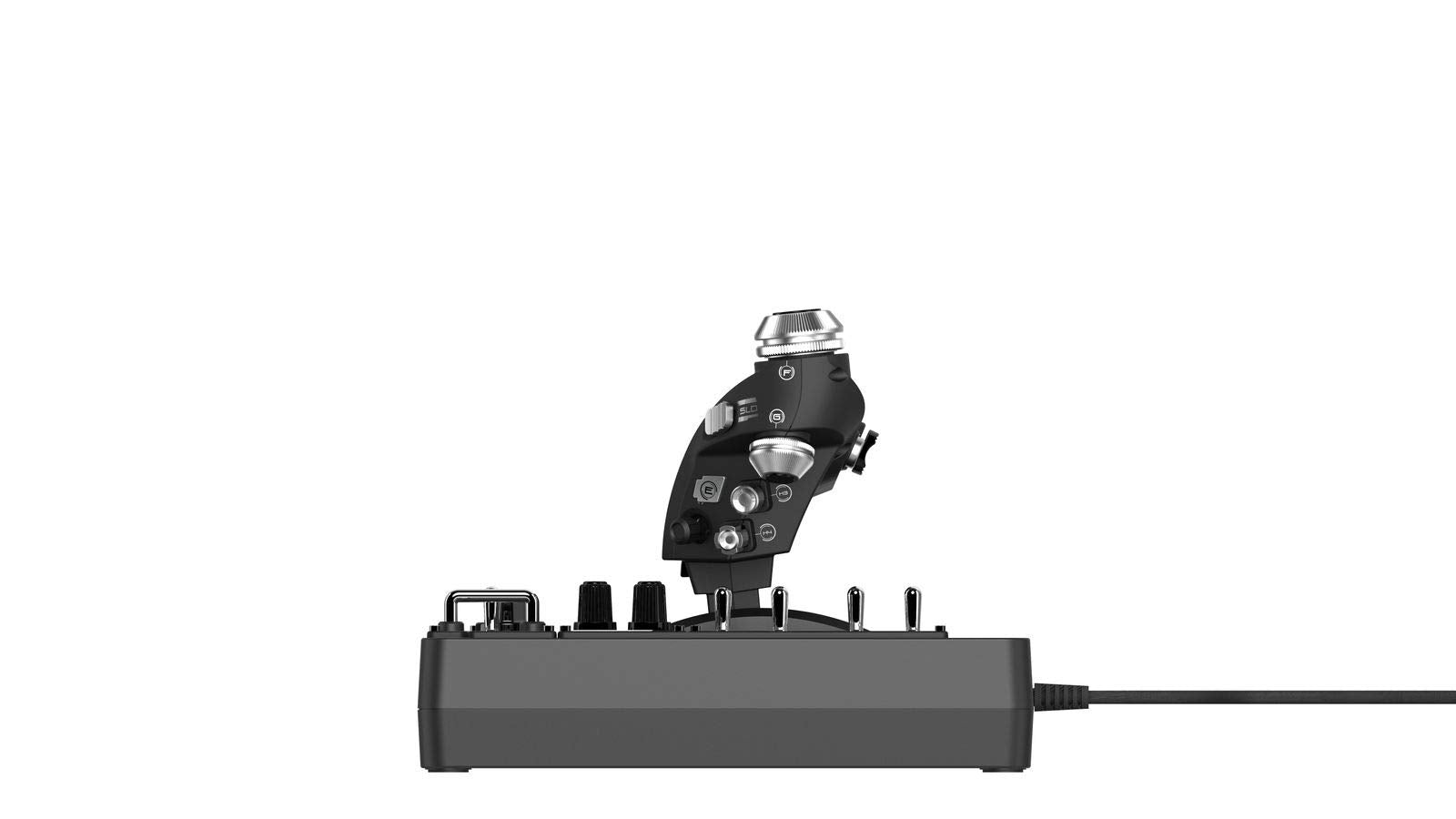 Logitech G X56 H.O.T.A.S Throttle and Joystick Flight Simulator Game Controller, 6 Dregrees of Freedom, 4 Spring Options, +189 Programmable Controls, RGB Lighting, 2x USB, PC - Black