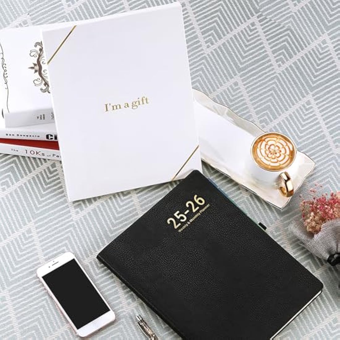 Academic Diary 2025-2026 – A4 Diary Week to View from July 2025 to June 2026 with Stickers, Leather Cover, Thick Paper, Inner Pocket, Black