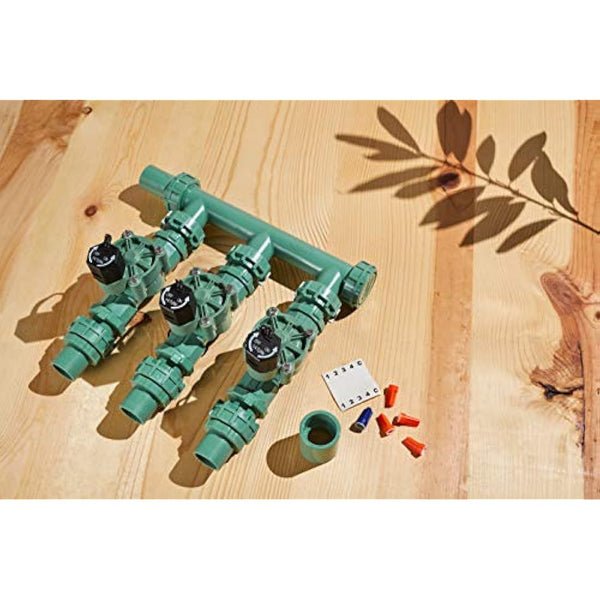 Orbit 57253 3 Valve Manifold, Green